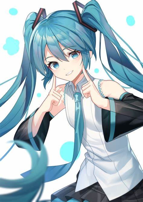 Создать мем: хатсуне мику арт, hatsune miku vocaloid, хатсуне мику