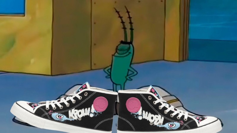 Create meme: velvet cravings of kefteme, plankton in shoes, plankton spongebob