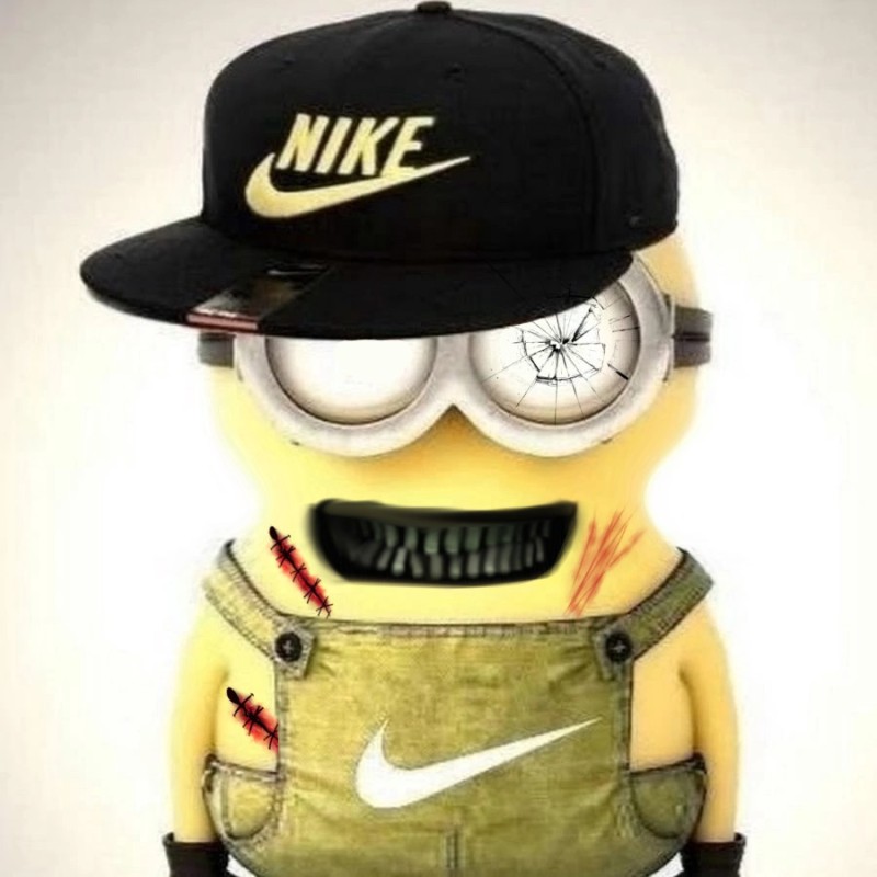 Create meme: the minion with gun, minion on ava, cool minion