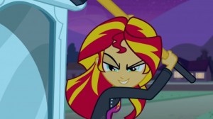 Создать мем: шиммер, equestria girls, sunset shimmer