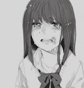 Create meme: anime tears