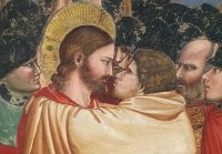 Create meme: Giotto The Kiss of Judas fresco, Giotto the kiss of Judas, The Kiss of Judas by Giotto