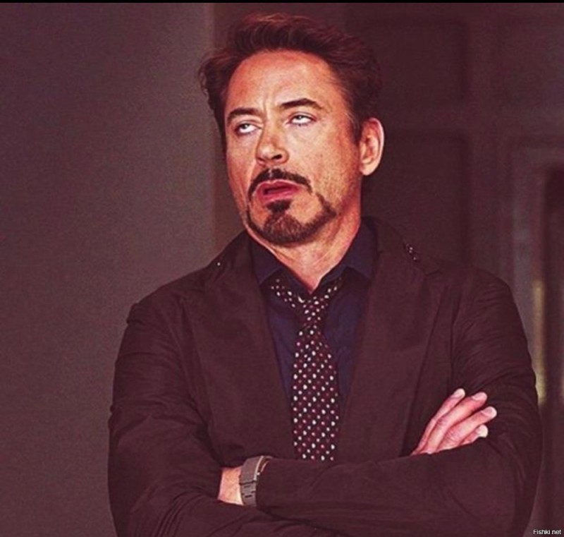 Create meme: Robert Downey rolled his eyes, Downey Jr rolls eyes, Robert Downey Jr. rolled his eyes