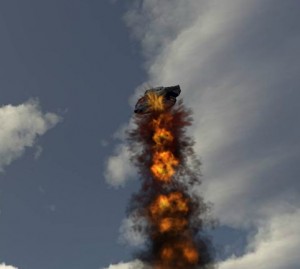 Create meme: the explosion, torch, burning