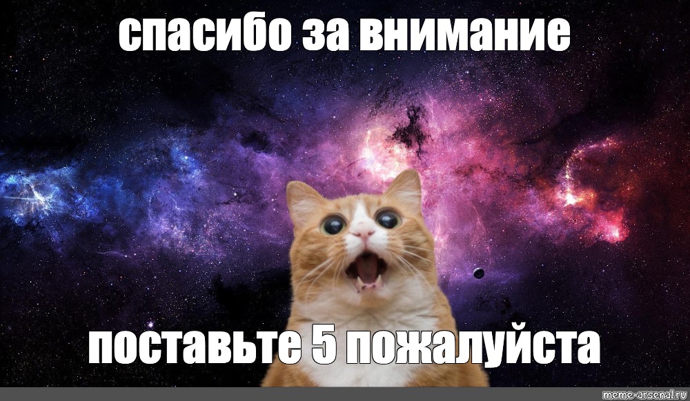Поставь неплохо. Спасибо за внимание космос. Спасибо за внимание космос Мем. Спасибо за внимание кот в космосе. Спасибо за внимание котик.