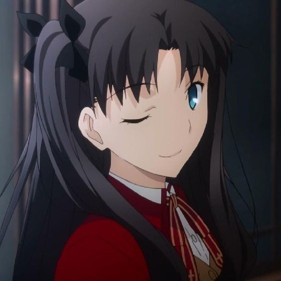 Create meme: Rin tosaka, Rin Tosaka anime, anime girl characters