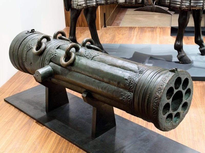 Create meme: Ivan the Terrible's multi-barrel cannon, inrog cannon, artillery cannon