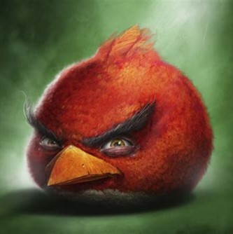 Create meme: the bird Angri birds is red, Angri Birds is red angry, Red from the Angri Birds