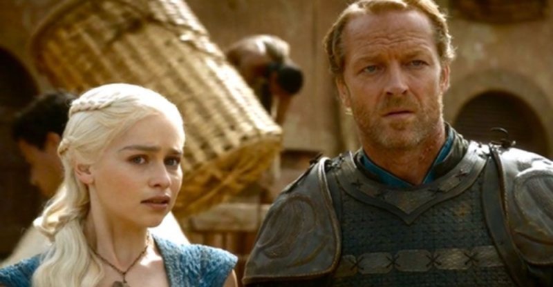 Create meme: daenerys targaryan, a song of ice and fire, ser jorah mormont