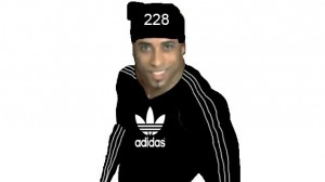 Create meme: nick trims Adidas