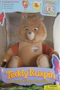 Create meme: teddy ruxpin, teddy ruxpin toy, teddy ruxpin stuffed toy