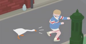 Create meme: simulation of a goose, goose, untitled goose game pictures