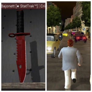 Create meme: bayonet knife M9 wave