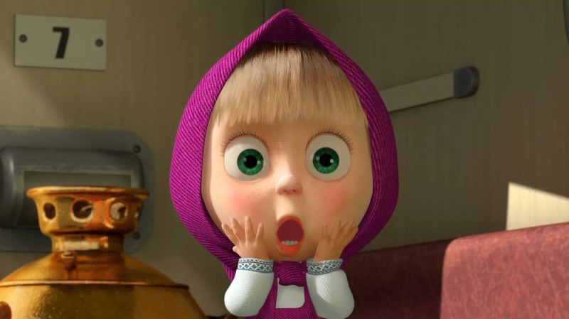 Create meme: Masha and the bear cartoon, cartoons for children masha and the bear, Masha and the bear Masha plus porridge