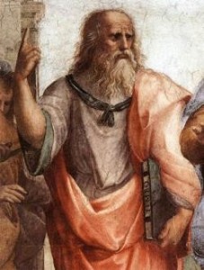 Create meme: Plato Greek philosopher, Plato and Aristotle