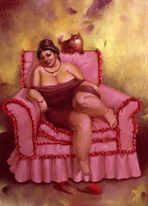 Создать мем: художник александров, картины полных женщин, фото картин с толстушками