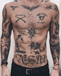 Create meme: tattoo men, tattoos on the body, male tattoo