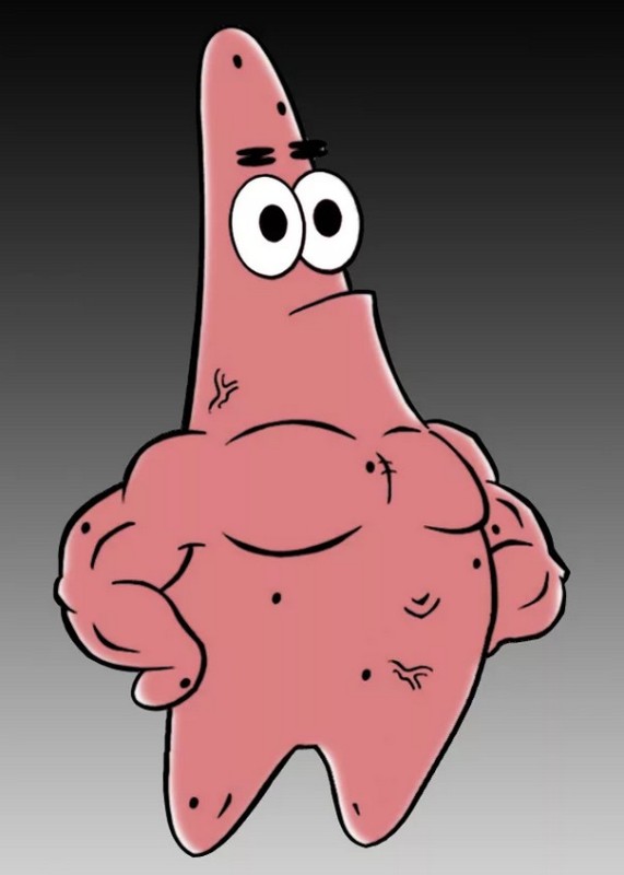 Create meme: Patrick , Patrick star , Patrick Star is a jock