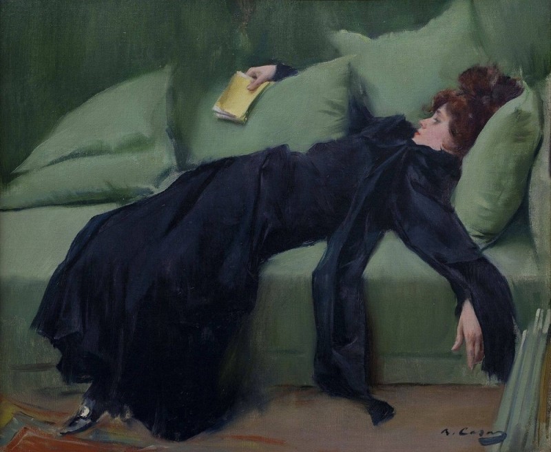 Create meme: Ramon Casas is a young decadent, Ramon Casas dekadentka, young decadent painting