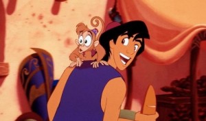 Create meme: Aladdin and Abu