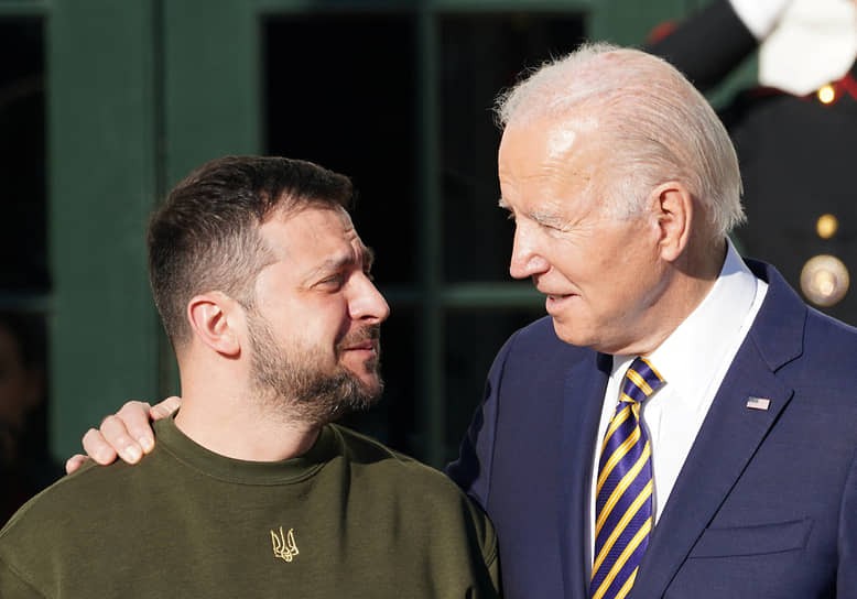 Create meme: Zelensky and Biden 2023, Joe Biden and Zelensky, president joe biden