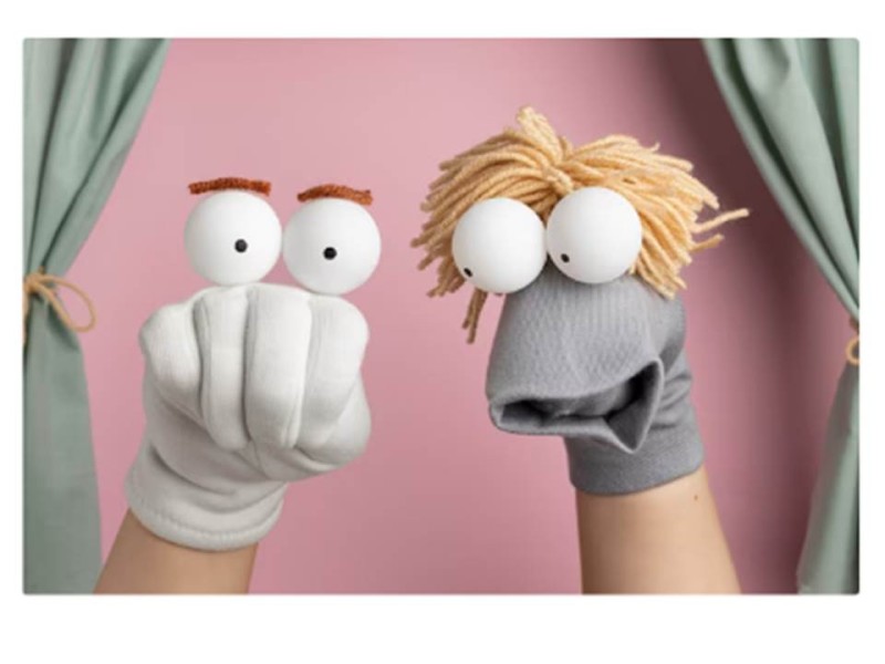 Create meme: women's gloves, toy , knitted gloves