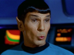 Создать мем: Звёздный путь, spock smiling, спок