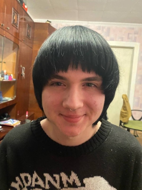 Create meme: a square wig with bangs, woman , people 