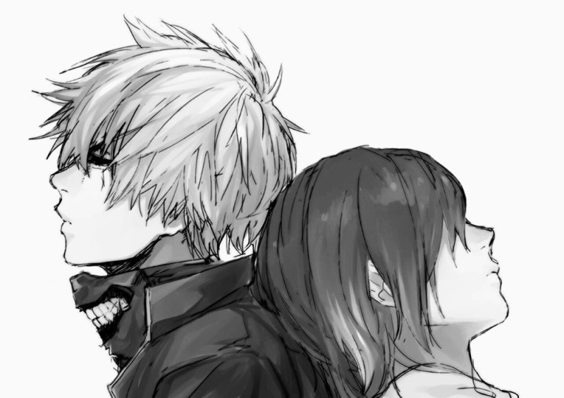 Create meme: touka and kaneki, tokyo ghoul manga arima, Tokyo ghoul anime