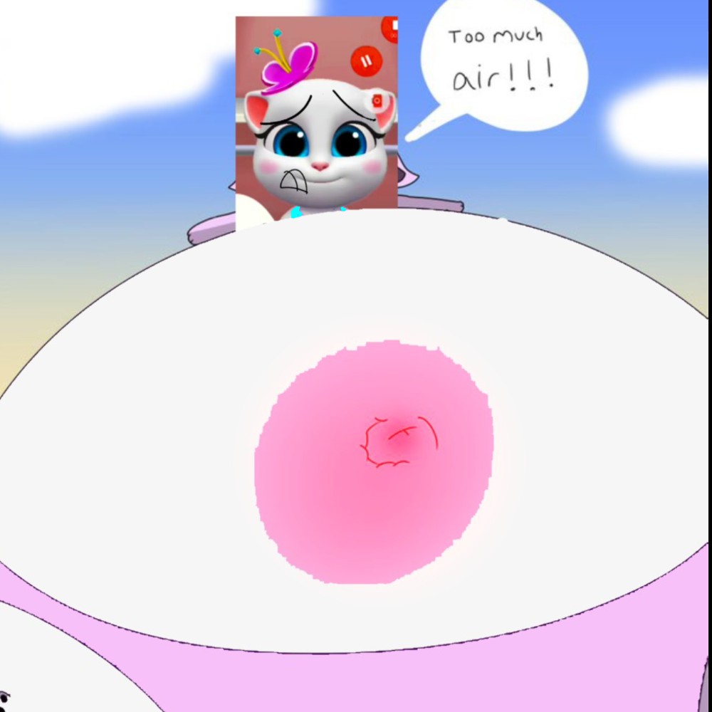 Create meme: Angela game, my talking Angela , Angela the cat cartoon