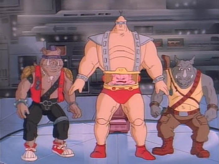Create meme: krang rocksteady and bebop, teenage mutant ninja turtles 1987 krang, bebop and Rocksteady 