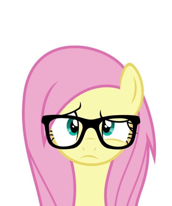 Create meme: Pinkie Pie and Fluttershy, fluttershy face, fluttershy hipster