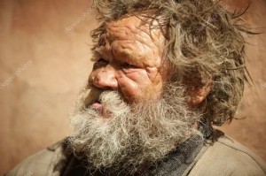Создать мем: old man, старик, an old homeless man