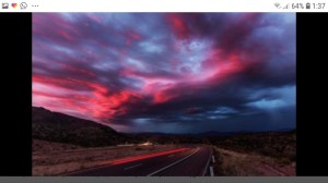 Create meme: beautiful sky, the sky, purple sunset road