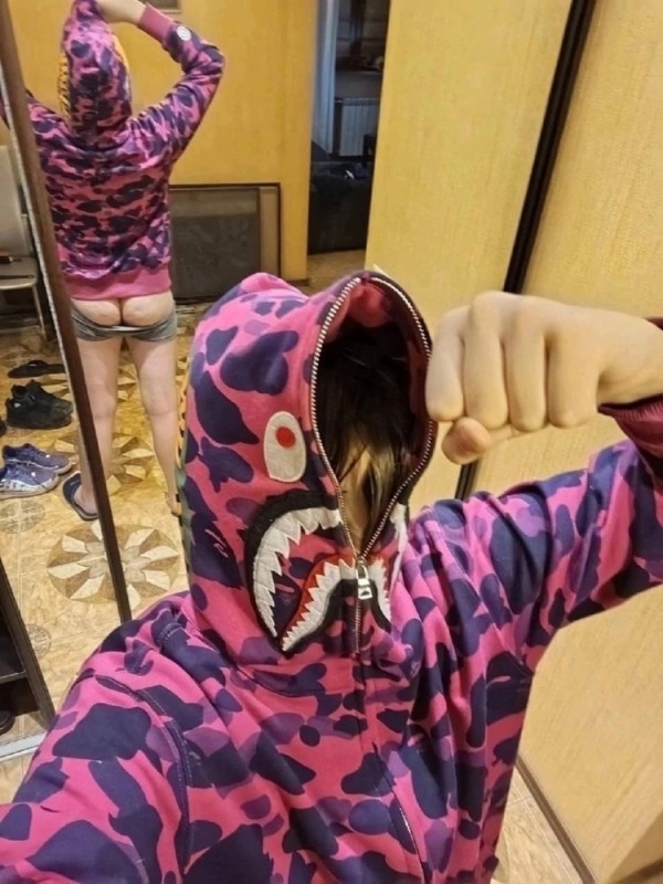 Create meme: people , bape shark hoodie purple, bape shark zip hoodie purple