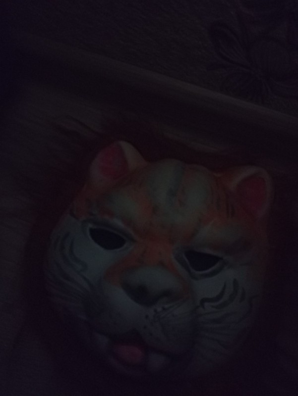 Create meme: latex tiger mask, mask , The mask of the evil tiger