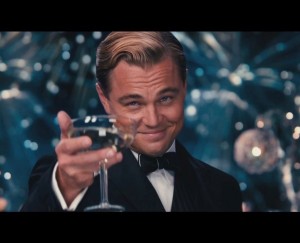Create meme: Leonardo DiCaprio the great Gatsby, DiCaprio with a glass of, Leonardo DiCaprio