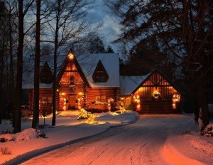 Create meme: snow winter, winter wonderland, Christmas lights