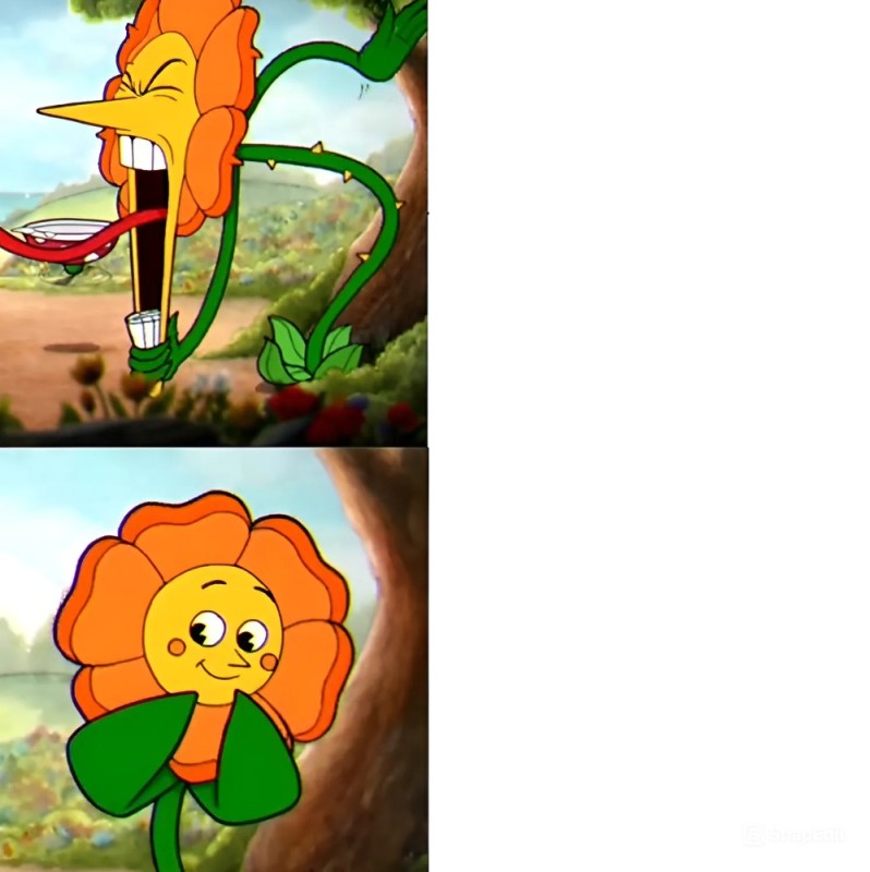 Create meme: sunflower cuphead, Shooting gallery of bosses in kaphead, kaphead boss flower