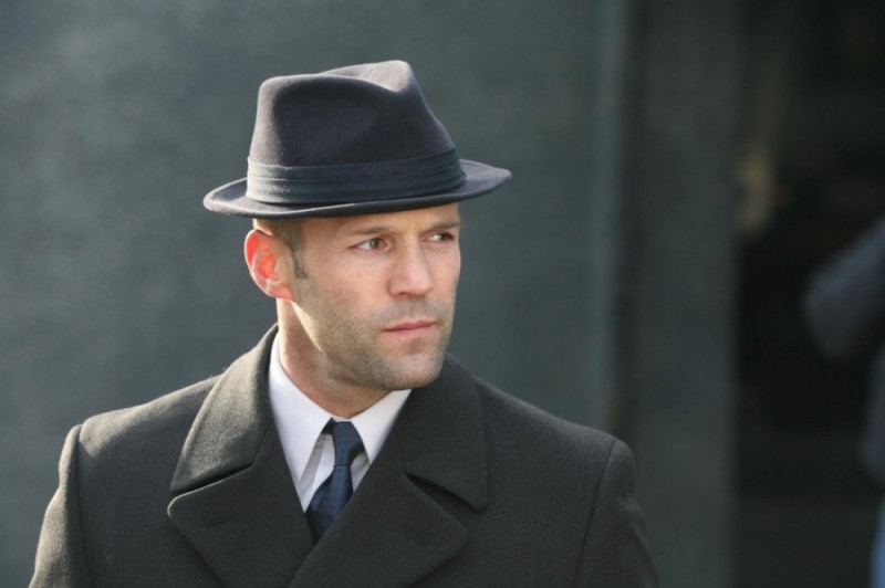 Create meme: Jason Statham , statham in the hat, Statham in cap