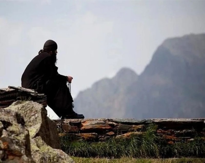 Create meme: Monks of Mount Athos, Monk Anthony asceticism, Monks of Mount Athos