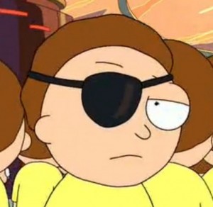 Create meme: Evil Morty