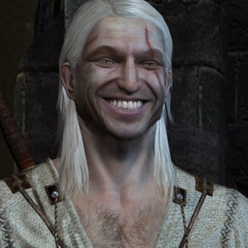 Create meme: Geralt from the first part, the witcher's secret, The Witcher 3: Wild Hunt