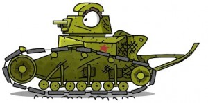 Создать мем: мультики про танки, танк, легкий танк