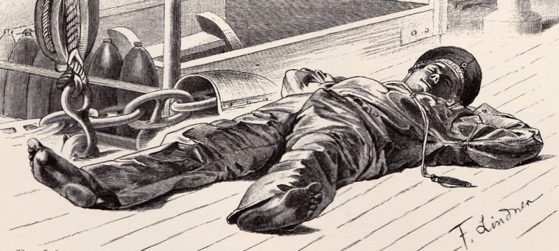 Create meme: Alexander Nasibov the madmen, illustration, A man is lying on the deck