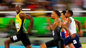 Create meme: Usain bolt fight, Usain bolt the fastest runner in the world, Usain bolt finish