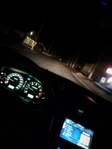 Create meme: mercedes head up display, the view from the car, picture driving a car at night