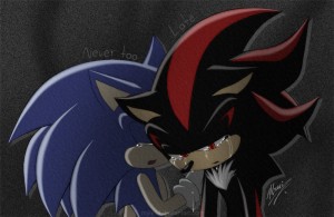 Create meme: shadow sonic, hedgehog shadow