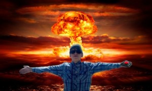 Create meme: The explosion of the nuclear reactor