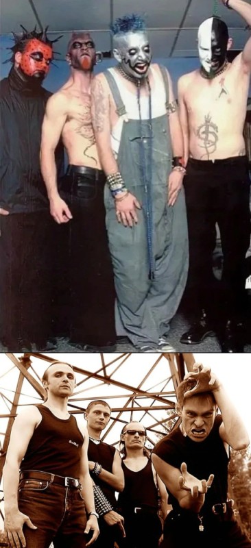 Создать мем: группа slipknot, mudvayne 1999, mudvayne